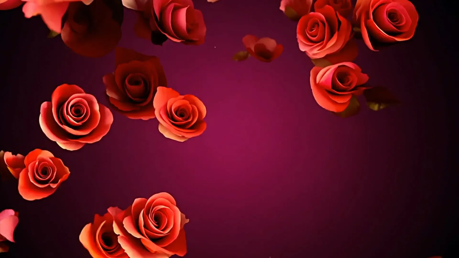 Beautiful Flower Overlay for Romantic Videos